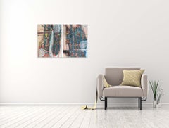 Connected (Diptyque) - Oya Bolgun - Peinture abstraite - Techniques mixtes
