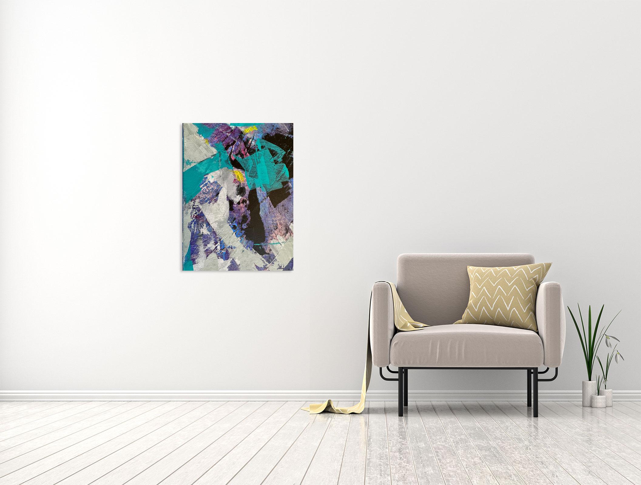 Conversation 1 - Oya Bolgun - Peinture abstraite - Techniques mixtes en vente 1