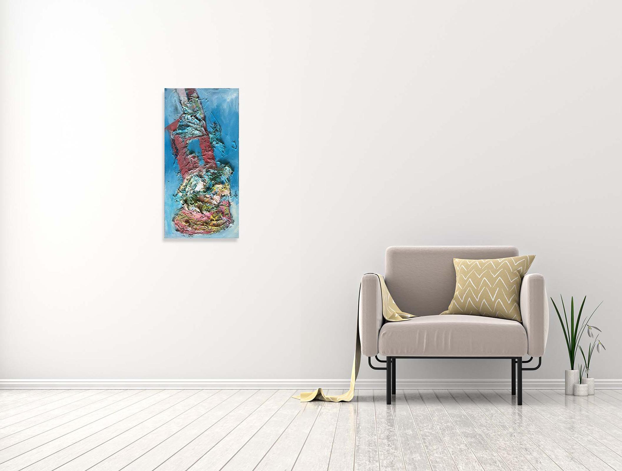 Deep Down - Oya Bolgun - Abstract Painting - Mixed Media For Sale 1