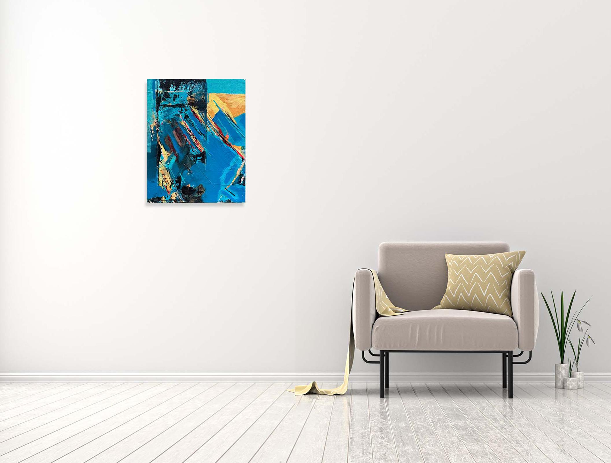 Distraction - Oya Bolgun - Peinture abstraite - Techniques mixtes en vente 1