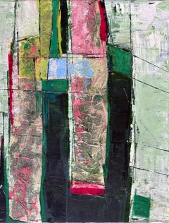 Division Piece By Piece 1"PPED2 - Oya Bolgun - Abstract Painting - Mixed media