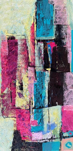 Division Piece By Piece 2 - Oya Bolgun - Abstract Painting - Mixed media