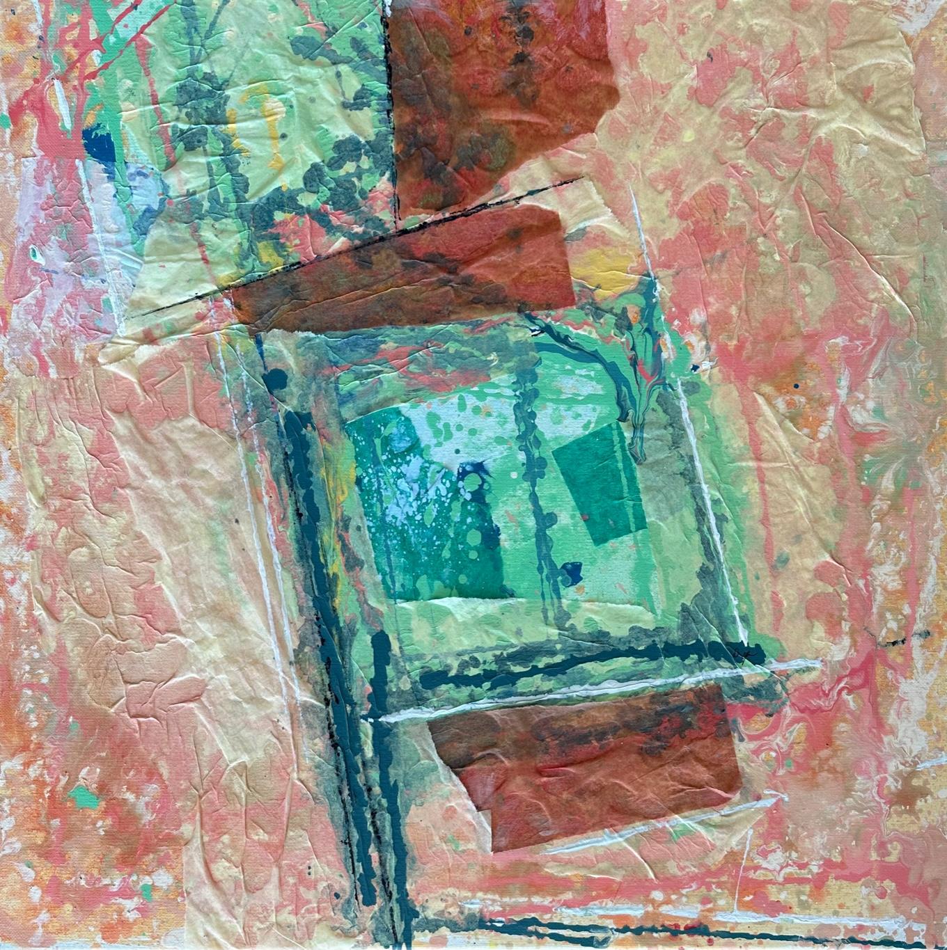 Division Piece By Piece 3 (Diptych)- Oya Bolgun - Pittura astratta - Tecnica mista in vendita 2