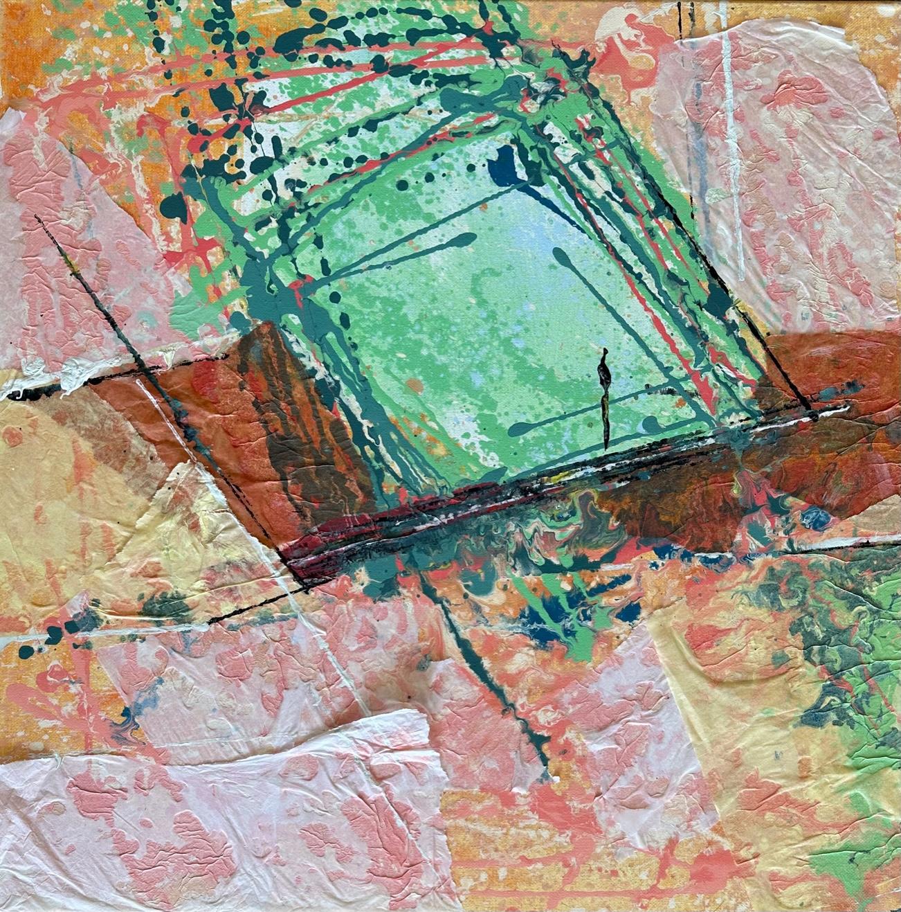 Division Piece By Piece 3 (Diptych)- Oya Bolgun - Pittura astratta - Tecnica mista in vendita 3