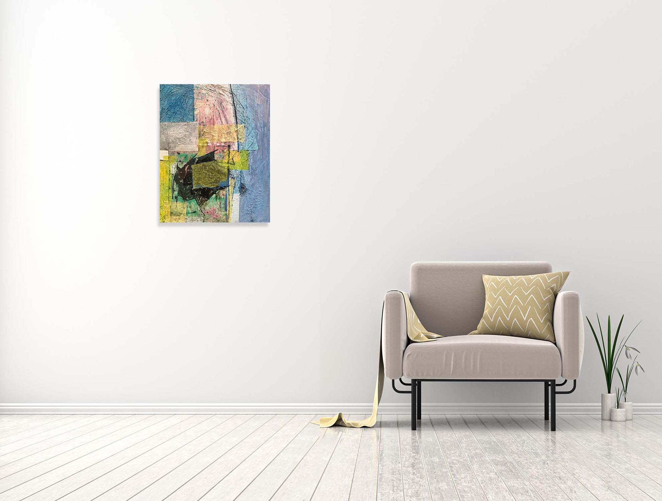 Emery 2 - Oya Bolgun - Abstract Painting - Mixed Media For Sale 1
