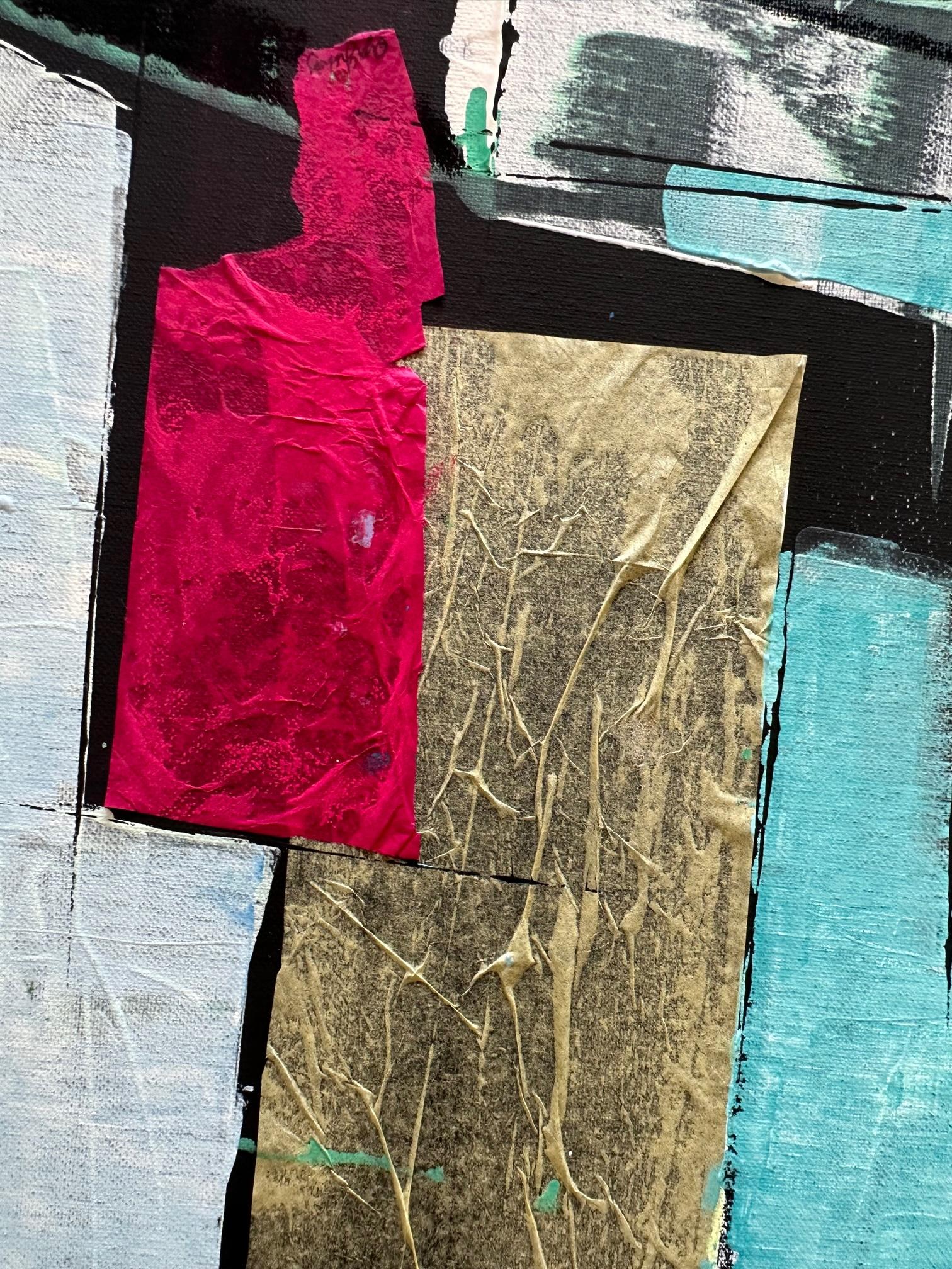 Emery 3 - Oya Bolgun - Abstract Painting - Mixed Media For Sale 2