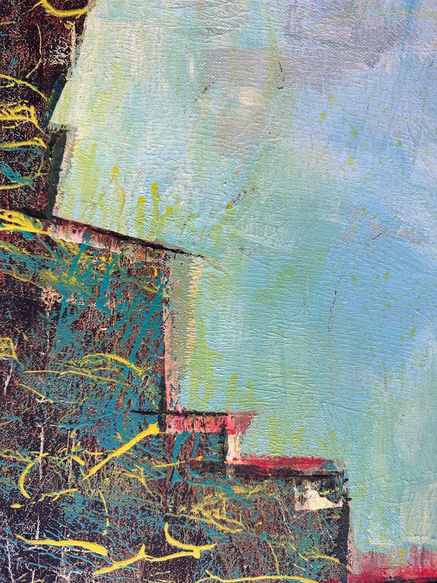 Emery 8 - Oya Bolgun - Pittura astratta - Tecnica mista in vendita 2