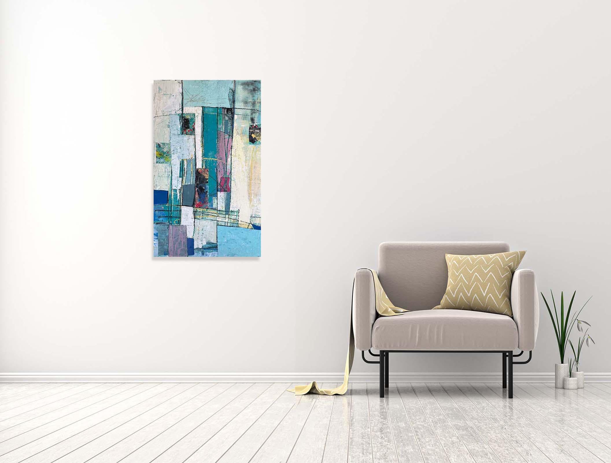 Emery - Oya Bolgun - Abstract Painting - Mixed Media For Sale 1