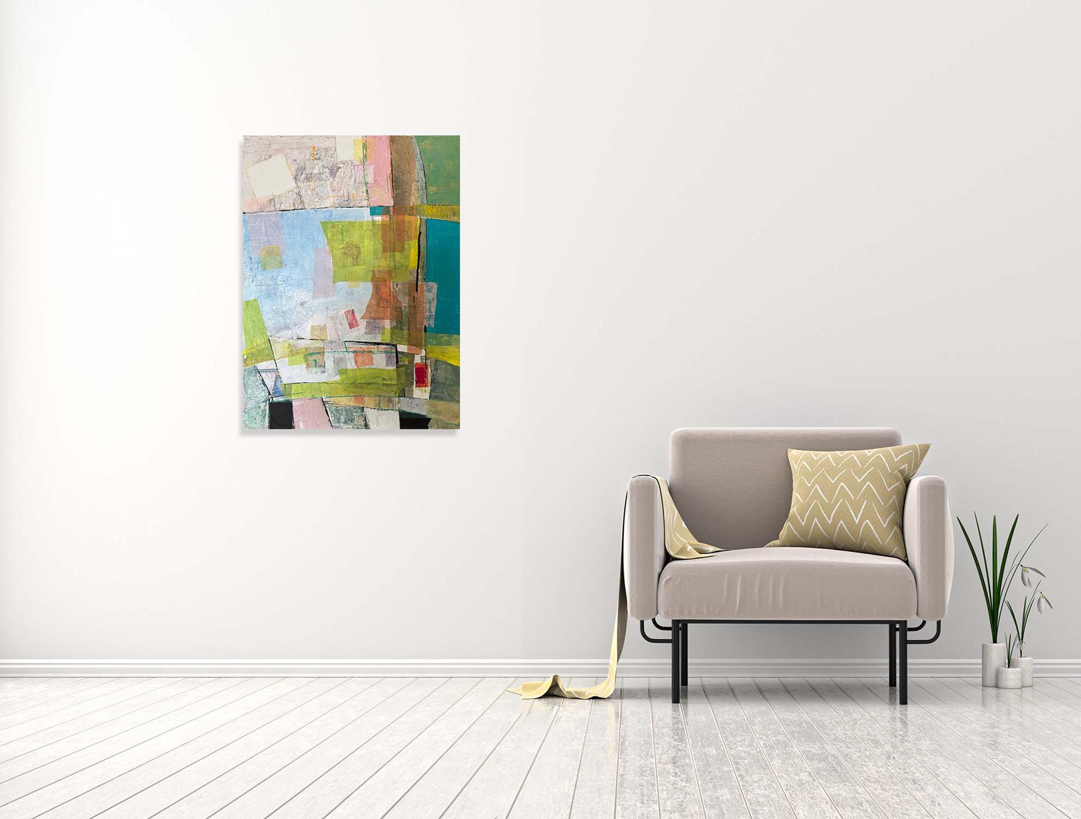 Emery - Oya Bolgun - Abstract Painting - Mixed media For Sale 1