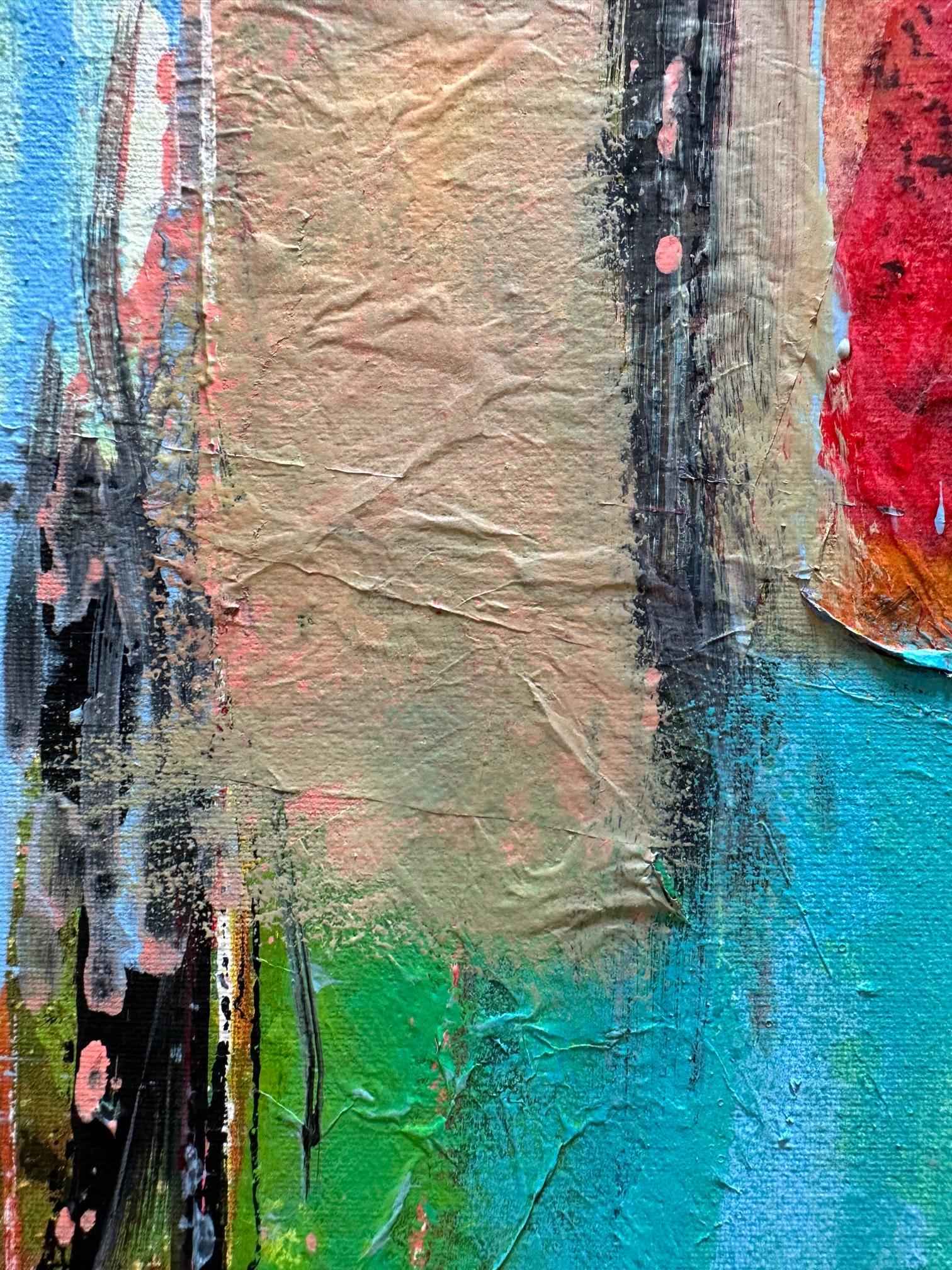 Emery - Oya Bolgun - Abstract Painting - Mixed Media For Sale 2