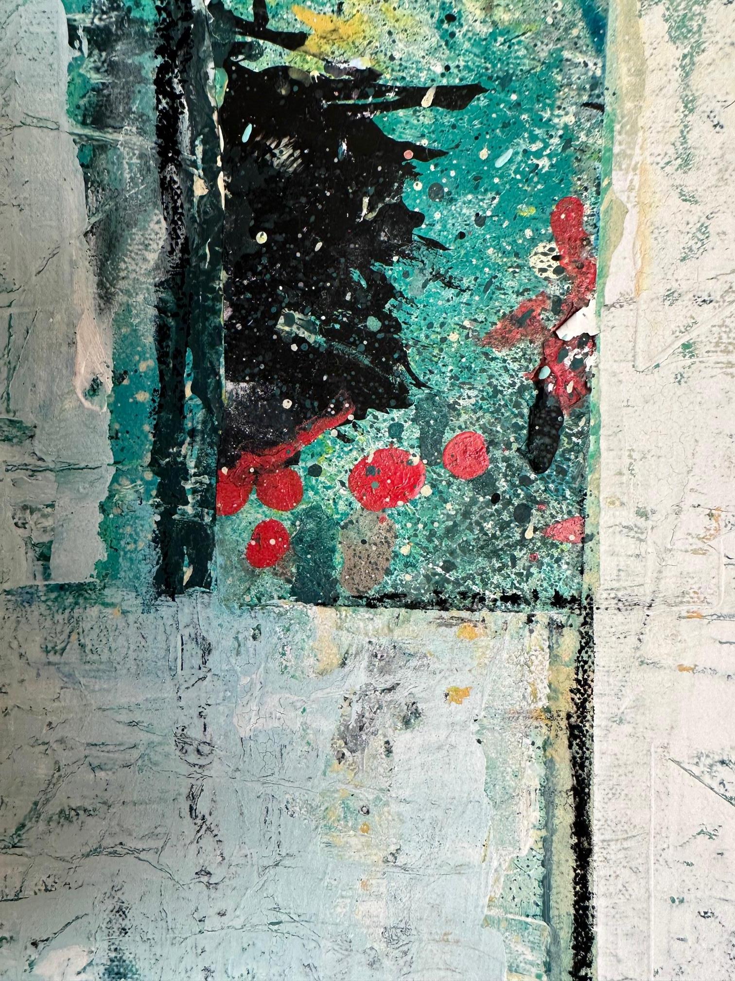 Emery - Oya Bolgun - Abstract Painting - Mixed Media For Sale 3