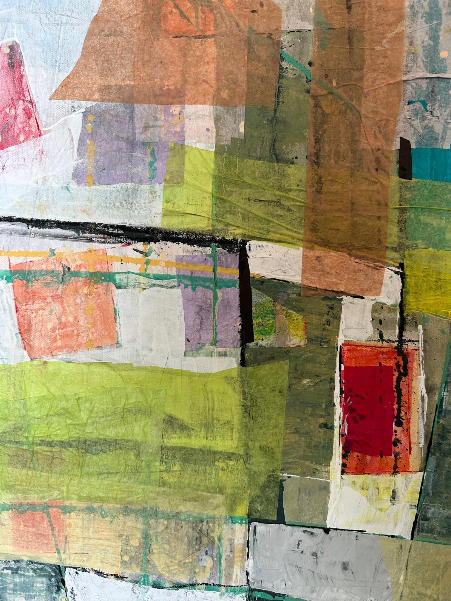 Emery - Oya Bolgun - Abstract Painting - Mixed media For Sale 3