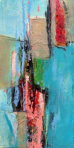 Smaragd – Oya Bolgun – Abstraktes Gemälde – Mischtechnik
