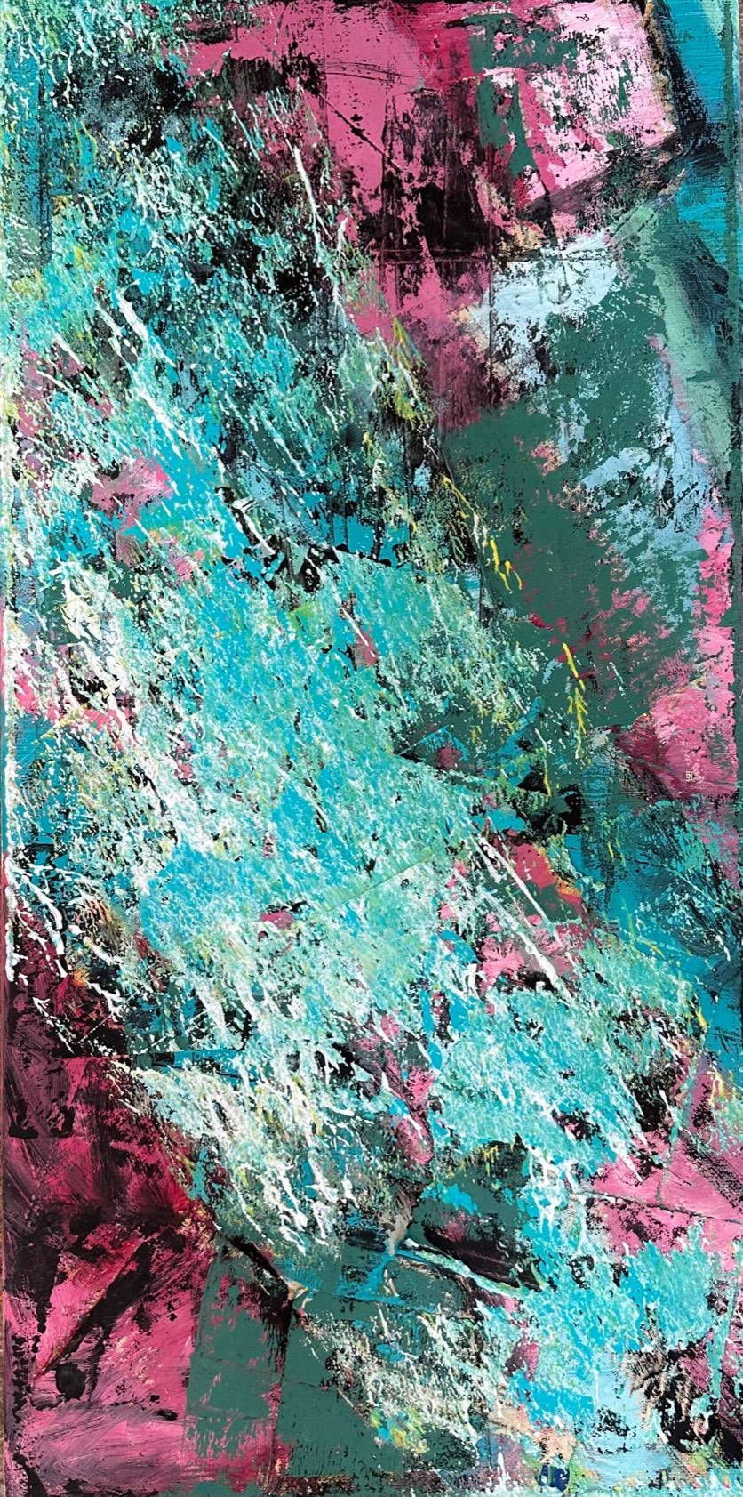 Force - Oya Bolgun - Abstract Painting - Mixed Media