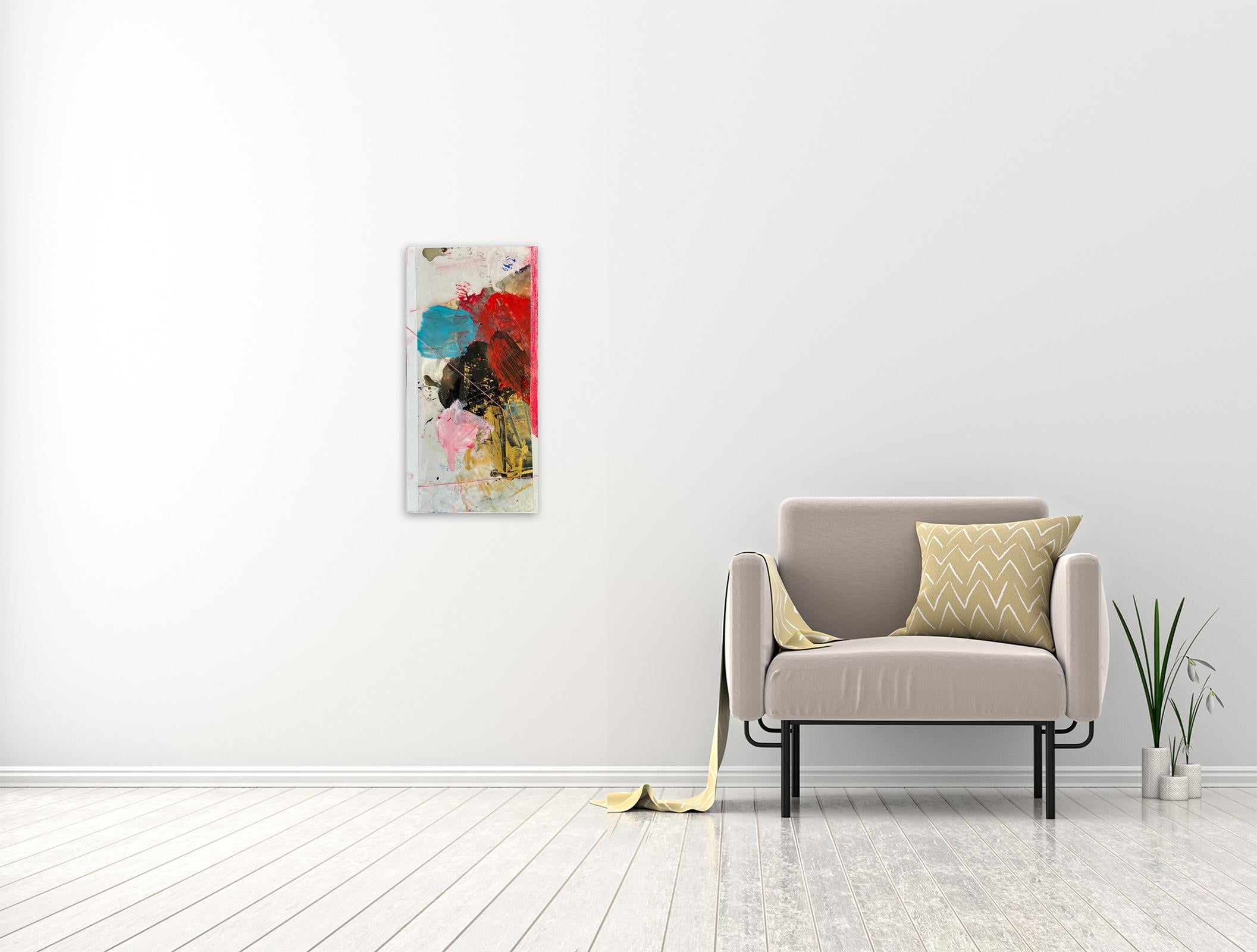 Free-floating 1 - Oya Bolgun - Abstract Painting - Mixed media For Sale 1