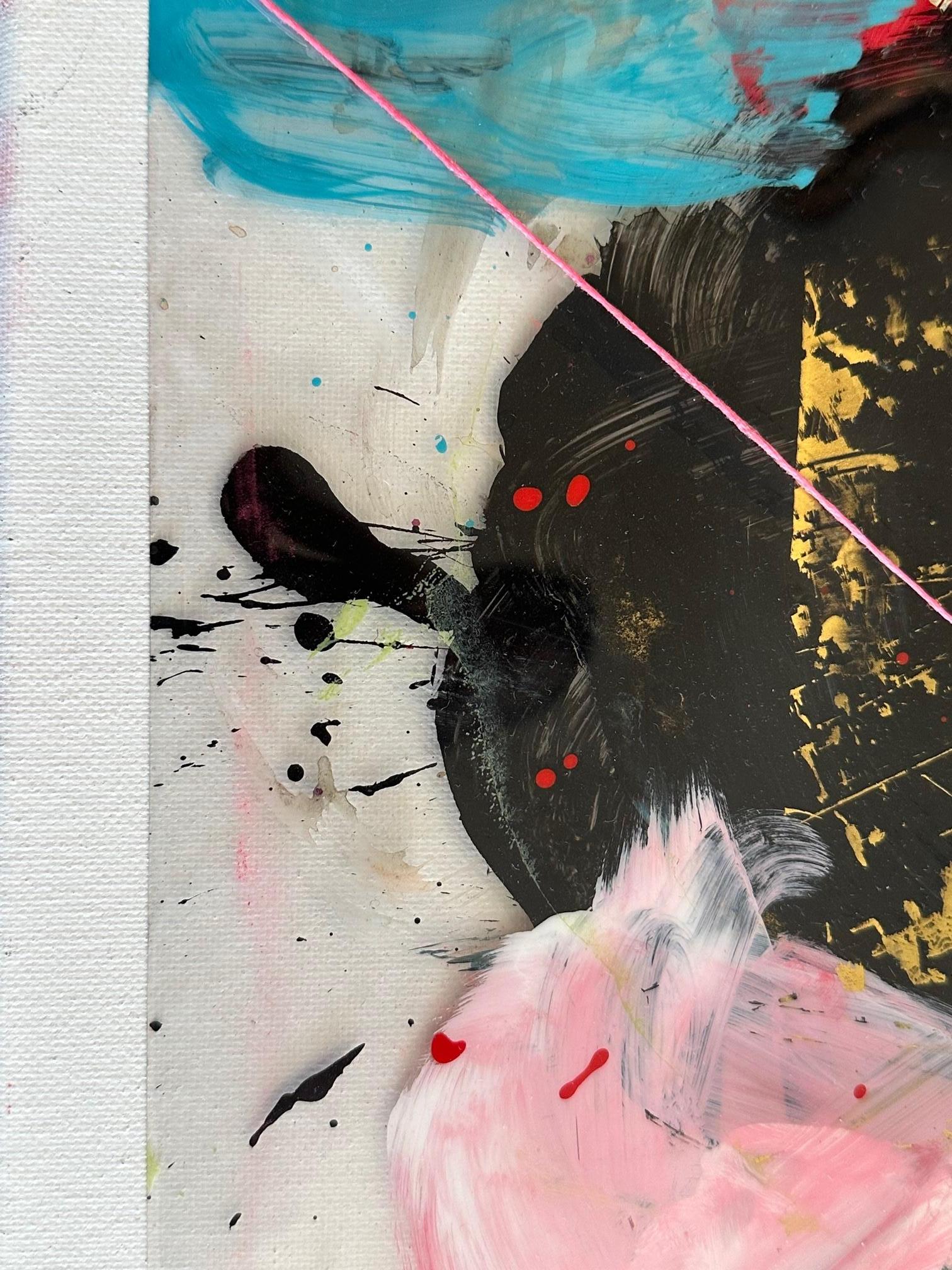 Free-floating 1 - Oya Bolgun - Abstract Painting - Mixed media For Sale 2