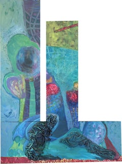 Gaze - Oya Bolgun - Abstract Painting - Mixed Media