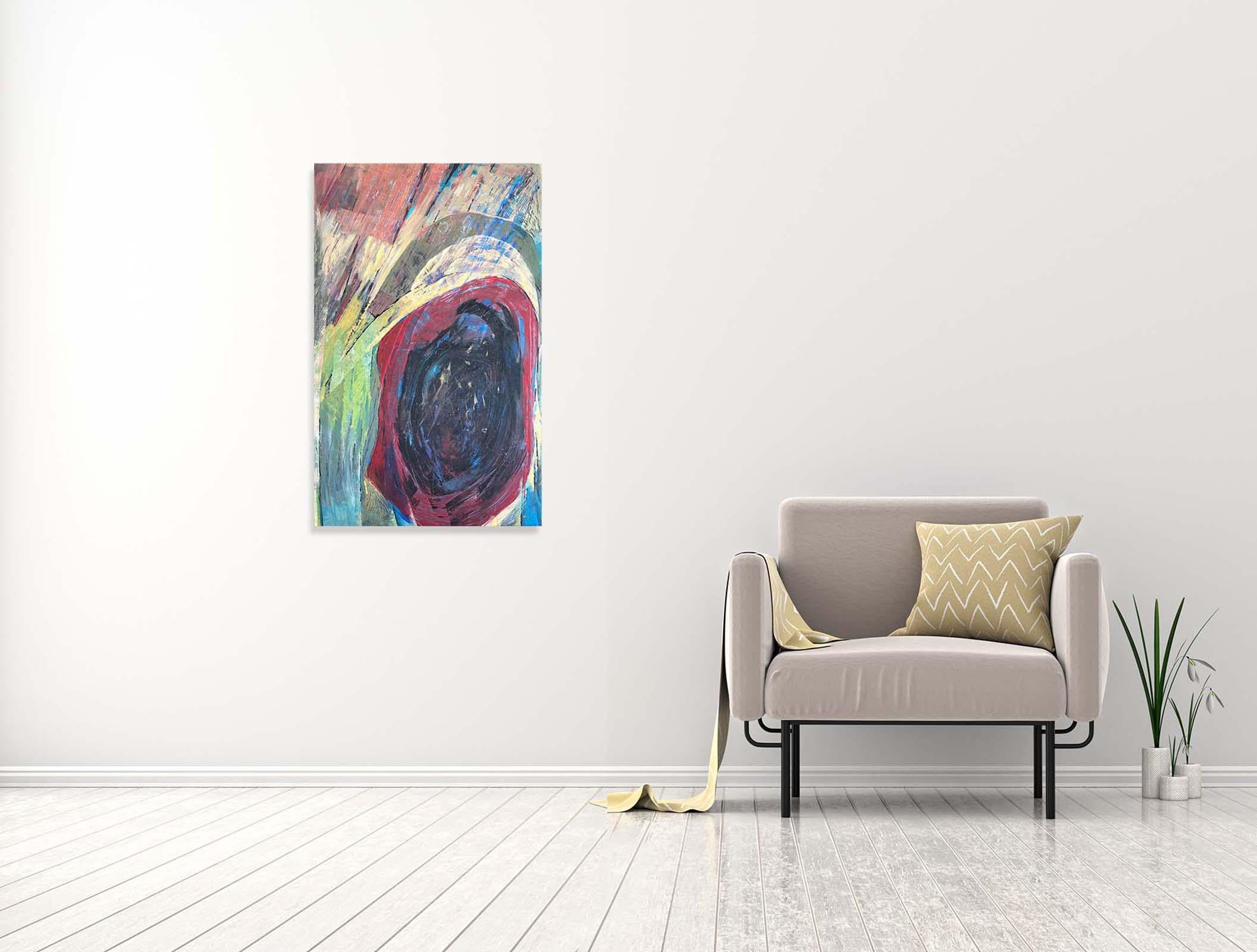 Hall - Oya Bolgun - Abstract Painting - Mixed Media For Sale 1