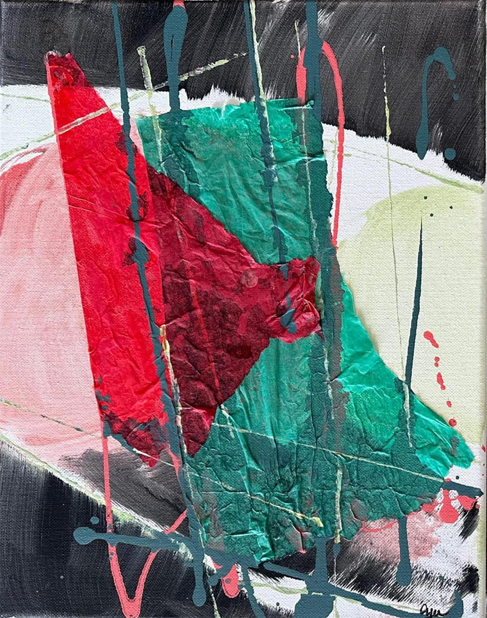 Here And There (Diptych) - Oya Bolgun -Abstract Painting - Mixed Media im Angebot 2