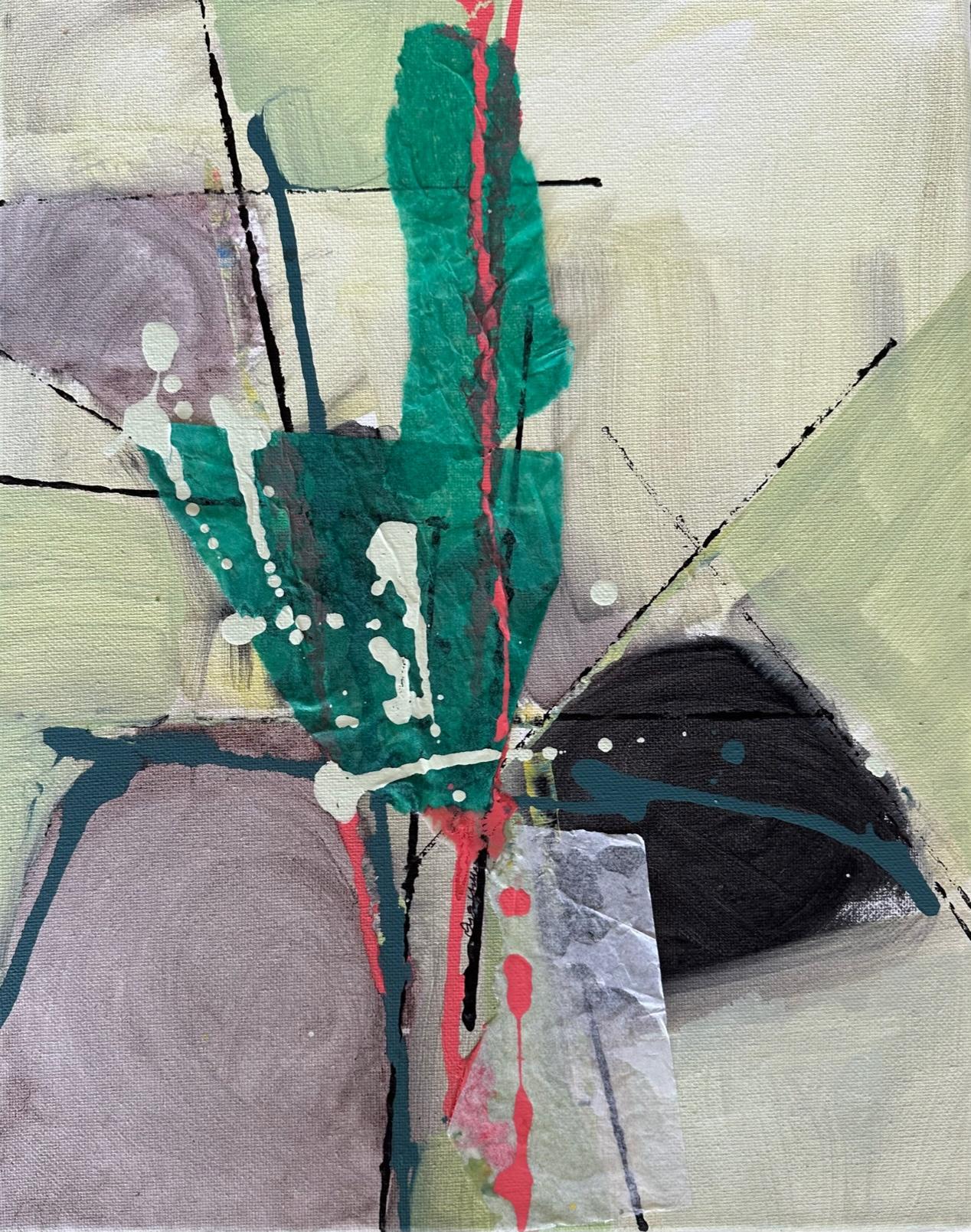 Here And There (Diptych) - Oya Bolgun -Abstract Painting - Mixed Media For Sale 2