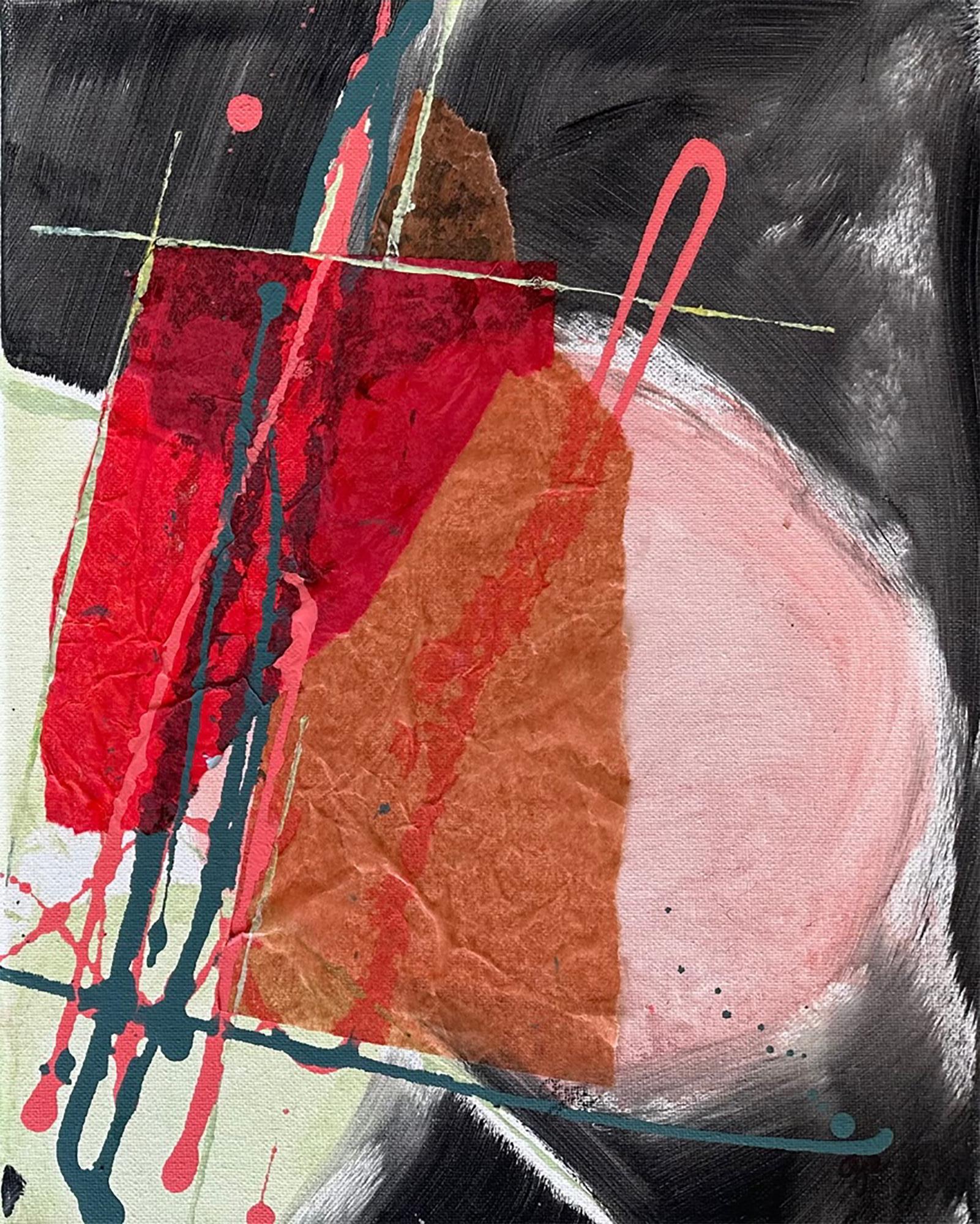 Here And There (Diptych) - Oya Bolgun -Abstract Painting - Mixed Media For Sale 3