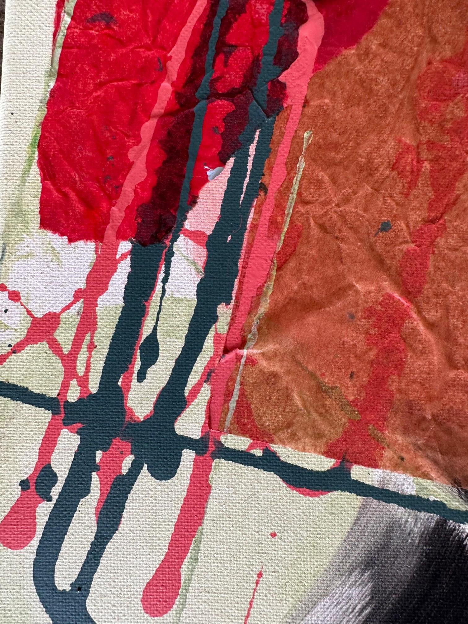 Here And There (Diptych) - Oya Bolgun -Abstract Painting - Mixed Media For Sale 4