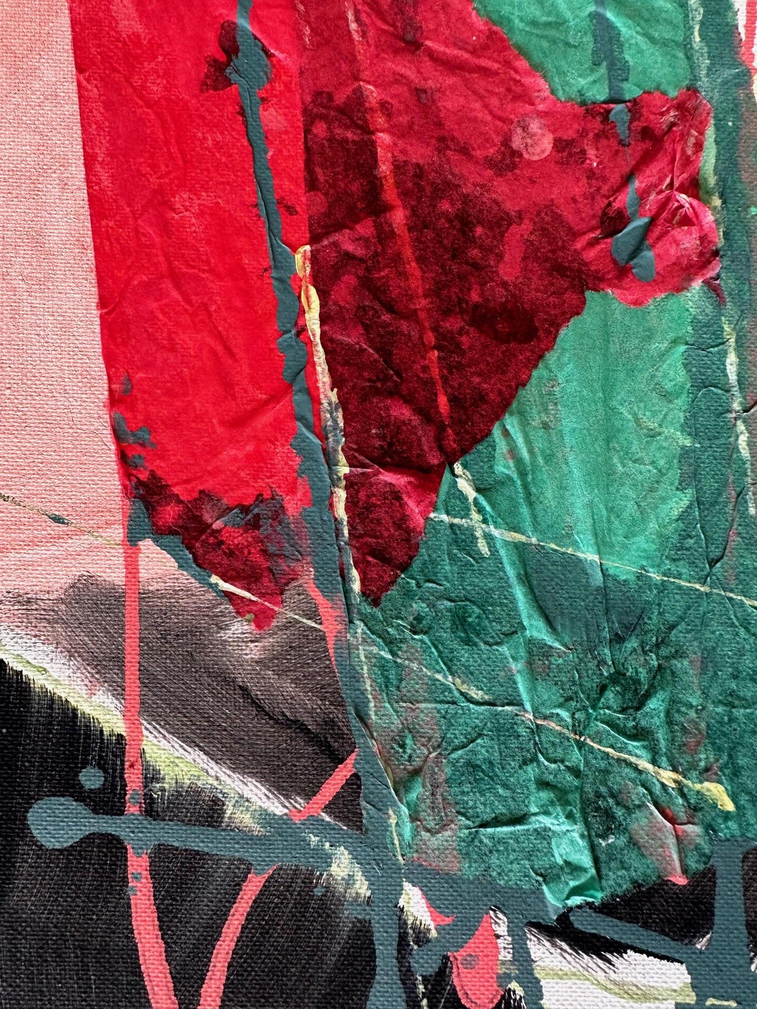 Here And There (Diptych) - Oya Bolgun -Abstract Painting - Mixed Media im Angebot 5
