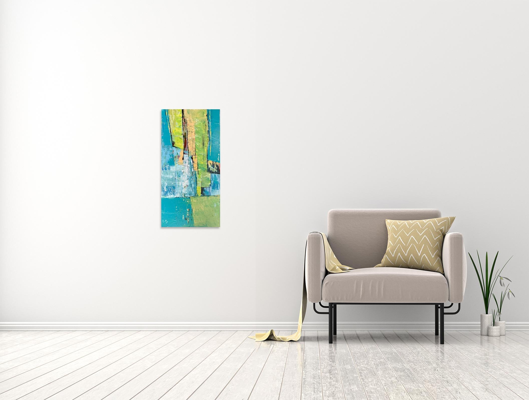 In Between 1 - Oya Bolgun - Abstract Painting - Mixed Media For Sale 1