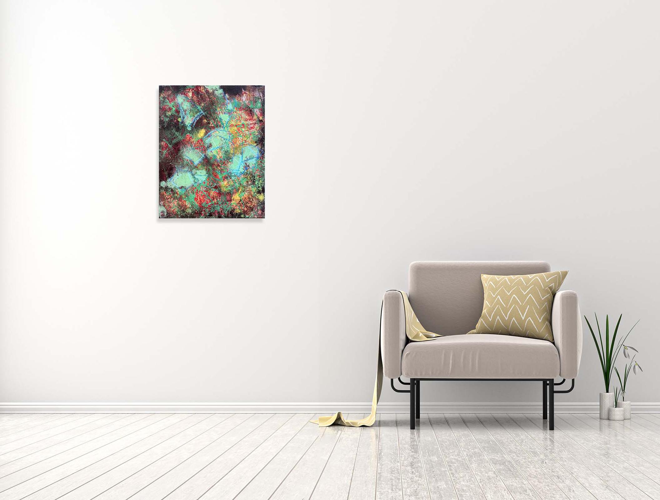 Joy 1 - Oya Bolgun - Abstract Painting - Mixed Media For Sale 1