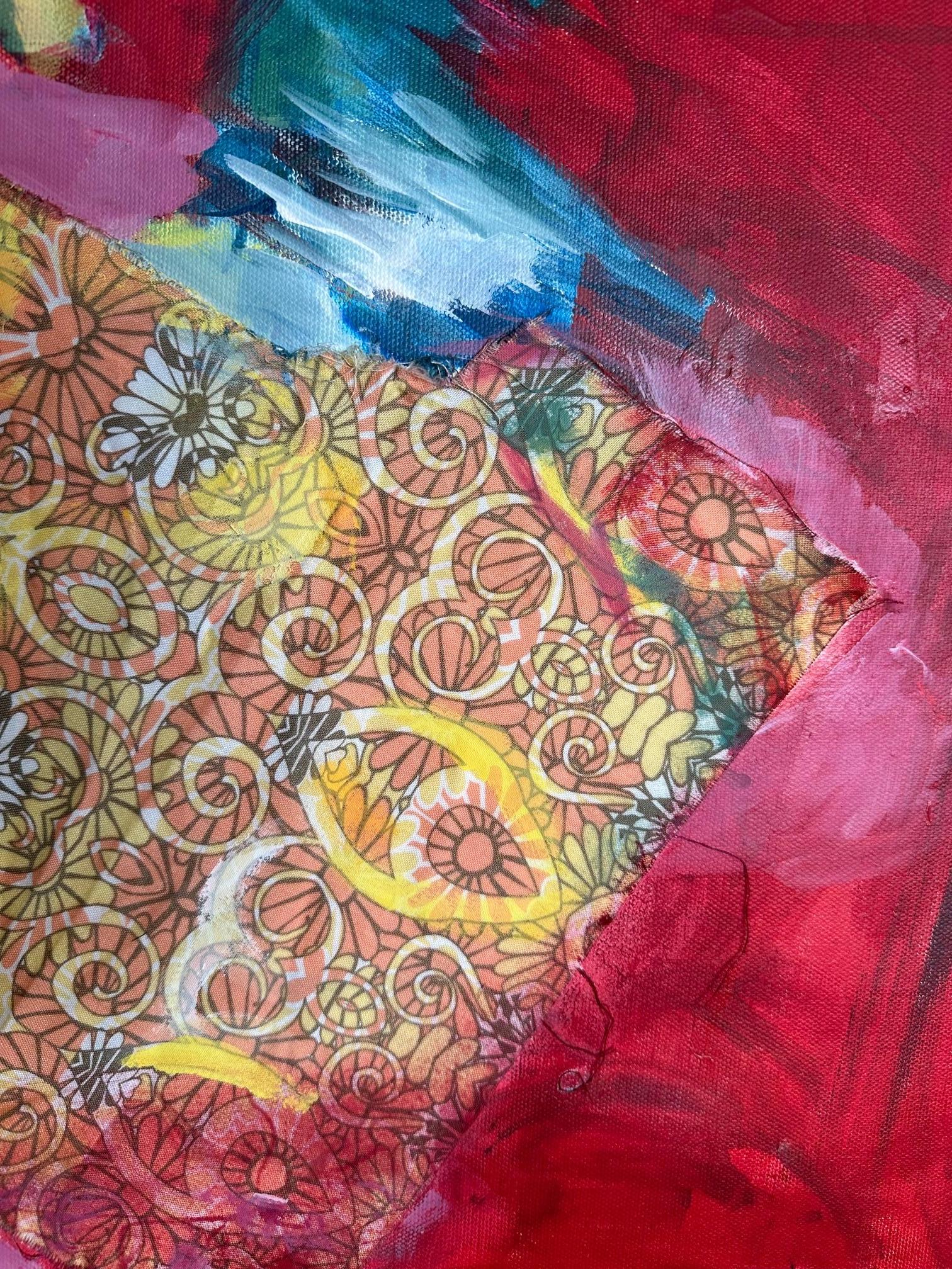 Joy 2 - Oya Bolgun - Abstract Painting - Mixed Media For Sale 2