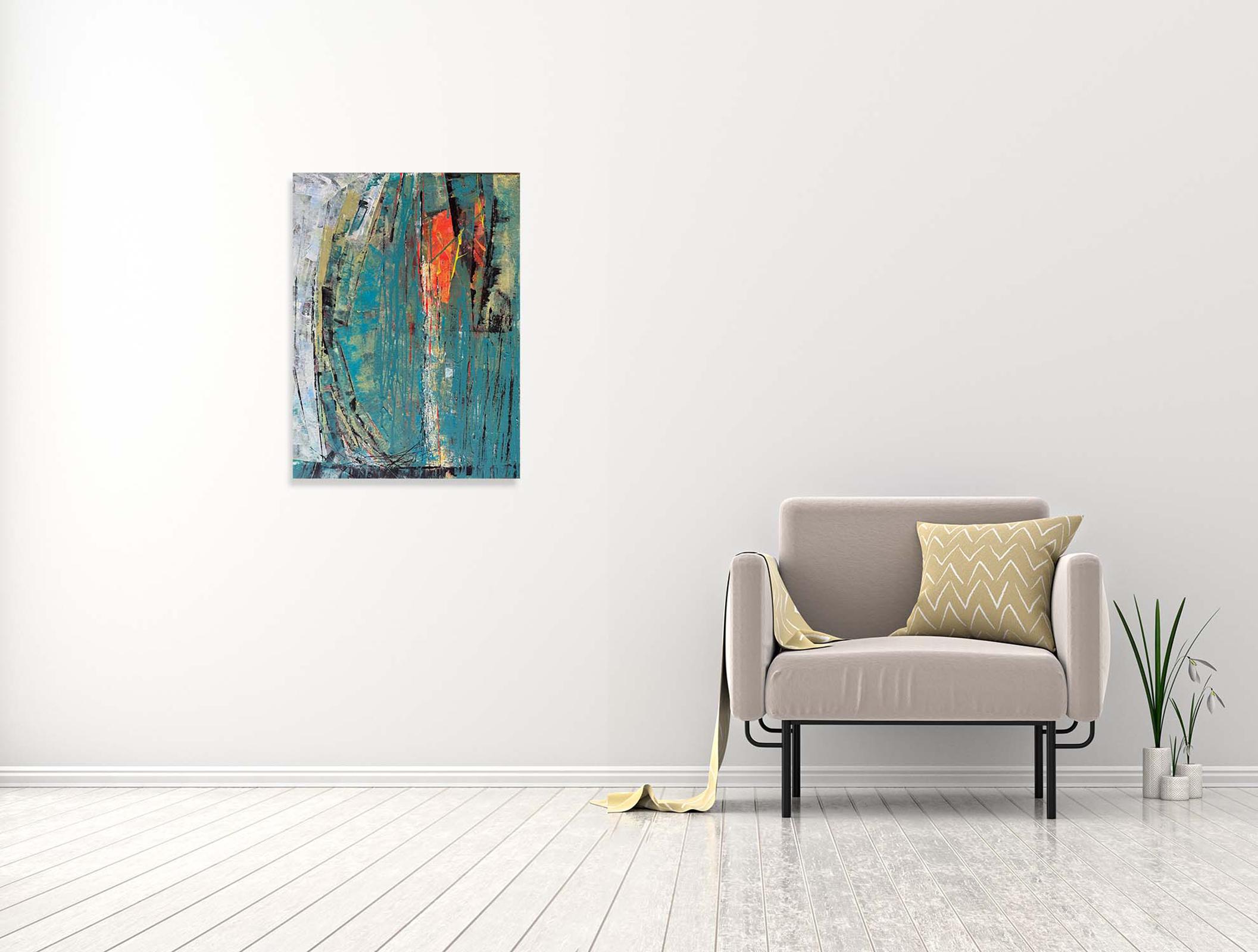 Light - Oya Bolgun - Abstract Painting - Mixed Media For Sale 1