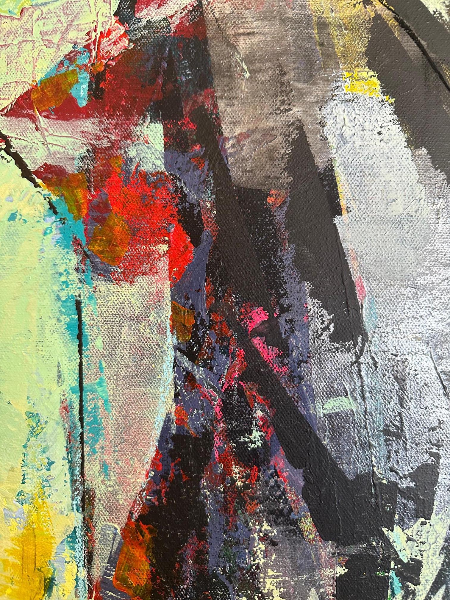 Mass Formation - Oya Bolgun - Abstract Painting - Mixed media For Sale 2