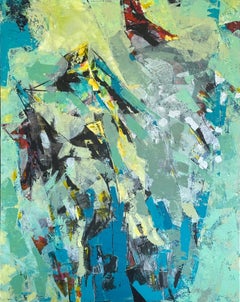 Mass Formation - Oya Bolgun - Abstract Painting - Mixed media