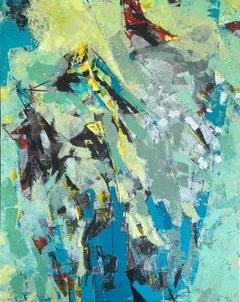 Formation de masse - Oya Bolgun - Peinture abstraite - Techniques mixtes