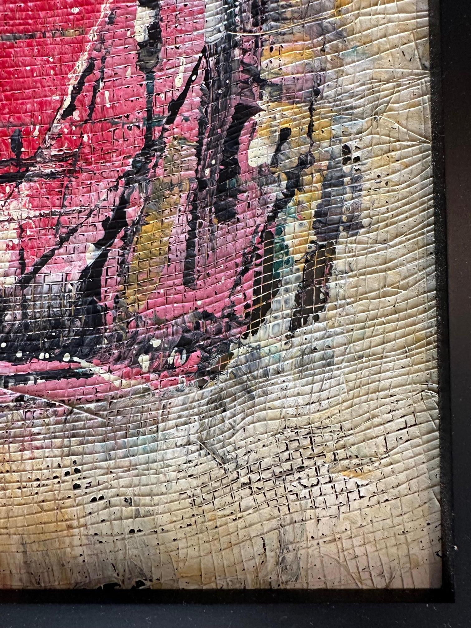 Monterey Bay - Oya Bolgun - Pittura astratta - Tecnica mista su vetro in vendita 3