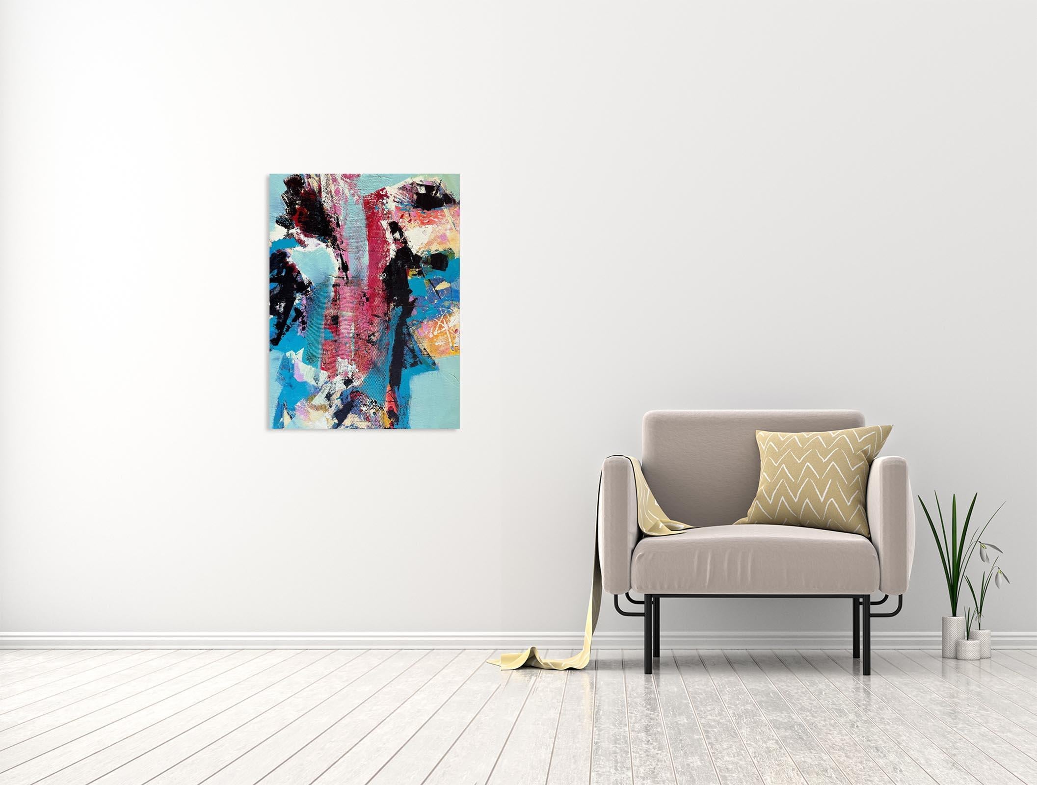 Mouvement 1 - Oya Bolgun - Peinture abstraite - Techniques mixtes en vente 1