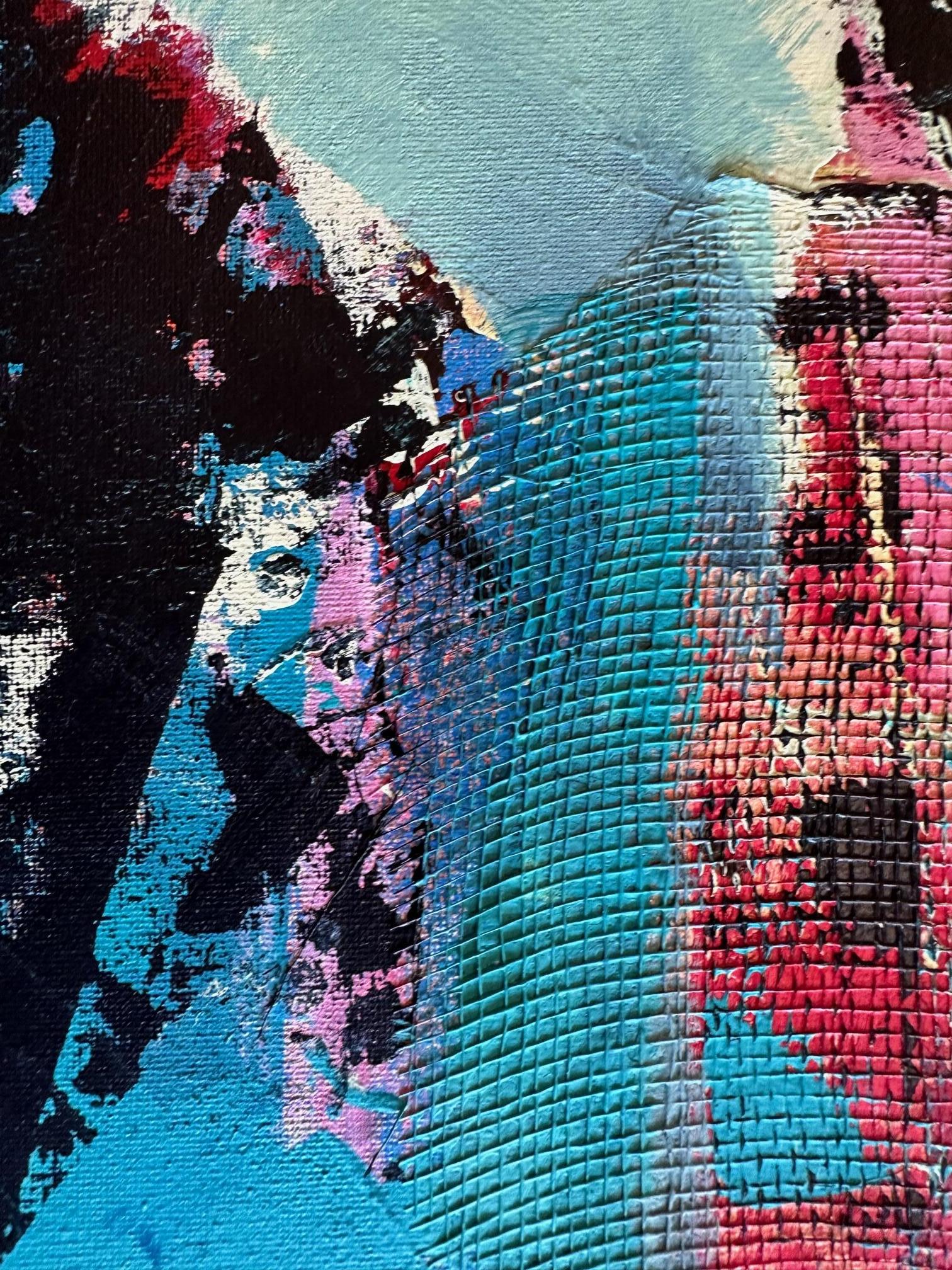 Mouvement 1 - Oya Bolgun - Peinture abstraite - Techniques mixtes en vente 2