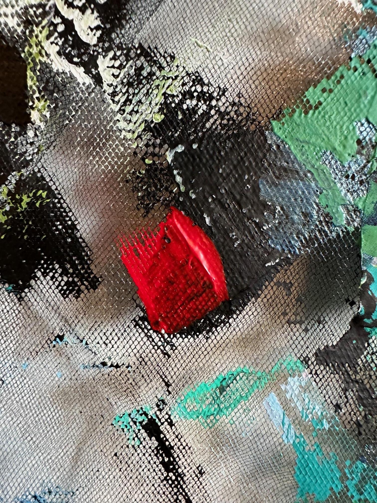 Motion - Oya Bolgun - Abstract Painting - Mixed Media For Sale 3