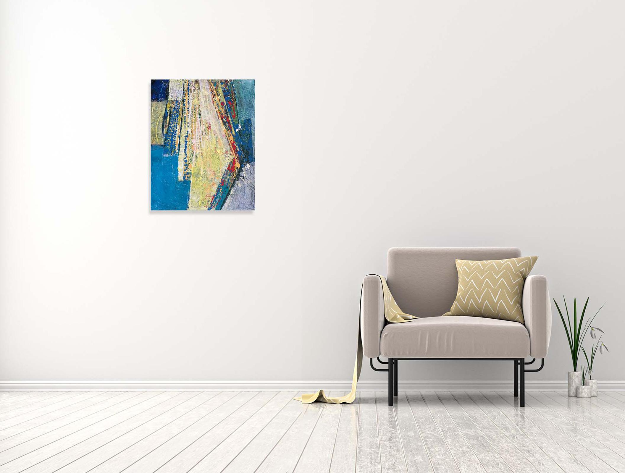 On The Otherside - Oya Bolgun - Abstract Painting - Mixed Media For Sale 1