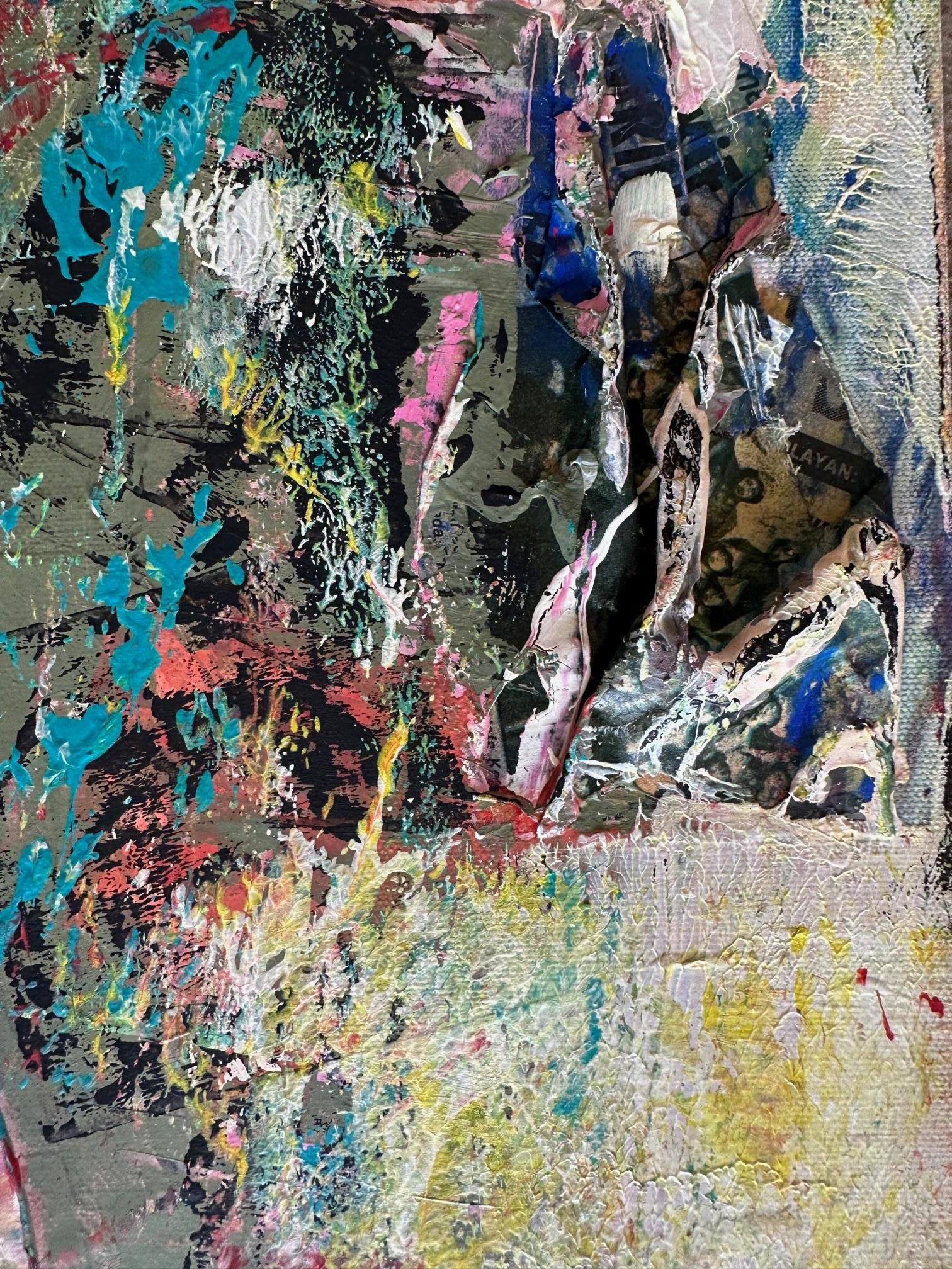 Plain 1 - Oya Bolgun - Abstract Painting - Mixed Media For Sale 2