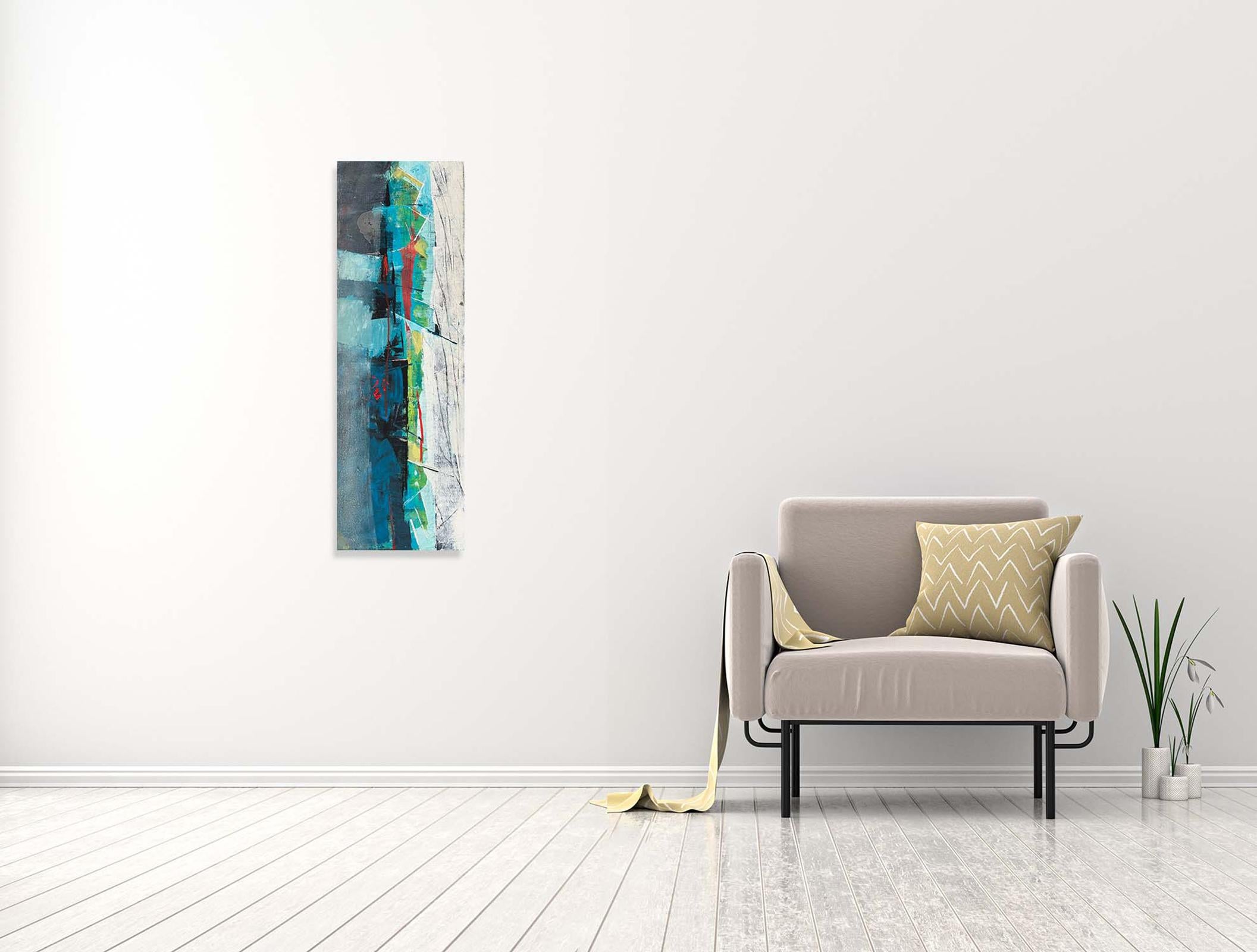 Plain 2 - Oya Bolgun - Abstract Painting - Mixed Media For Sale 1