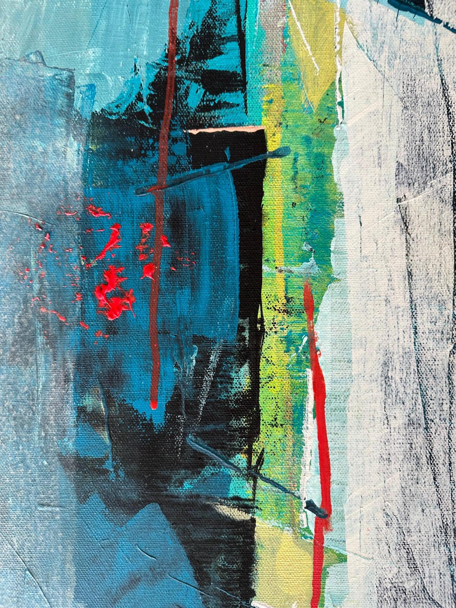 Plain 2 - Oya Bolgun - Abstract Painting - Mixed Media For Sale 2