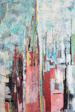 Planck Time - Oya Bolgun - Abstract Painting - Mixed Media
