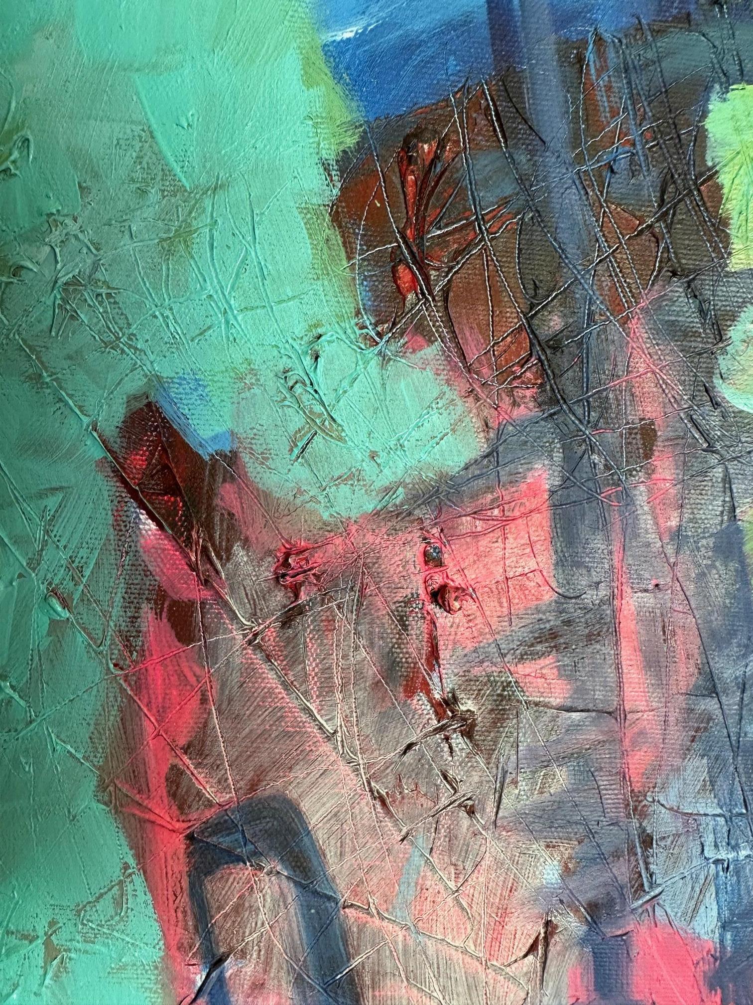 Rhythm - Oya Bolgun - Abstract Painting - Mixed Media For Sale 3