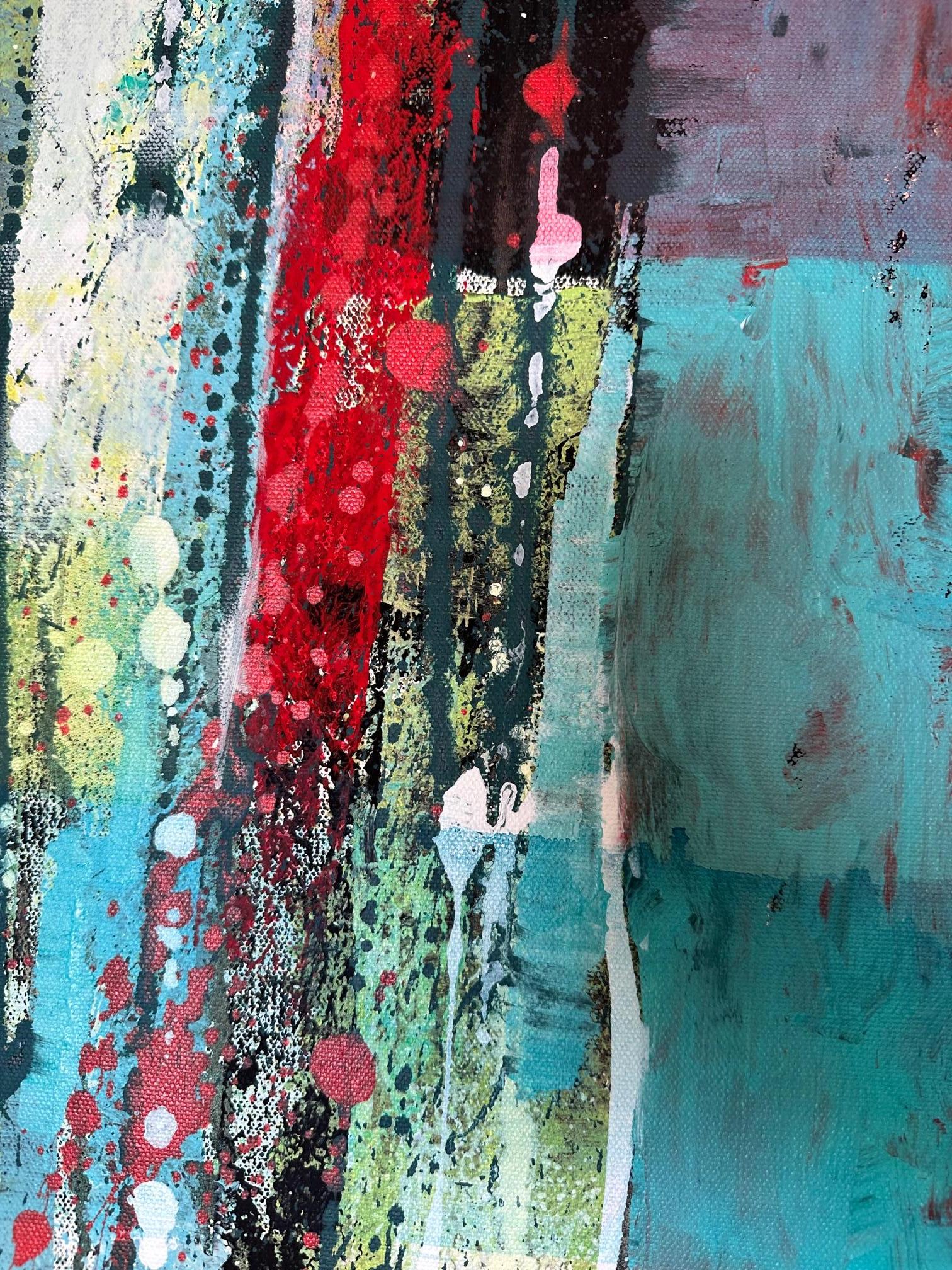 Rythme 1 - Oya Bolgun - Pittura astratta - Tecnica mista in vendita 2