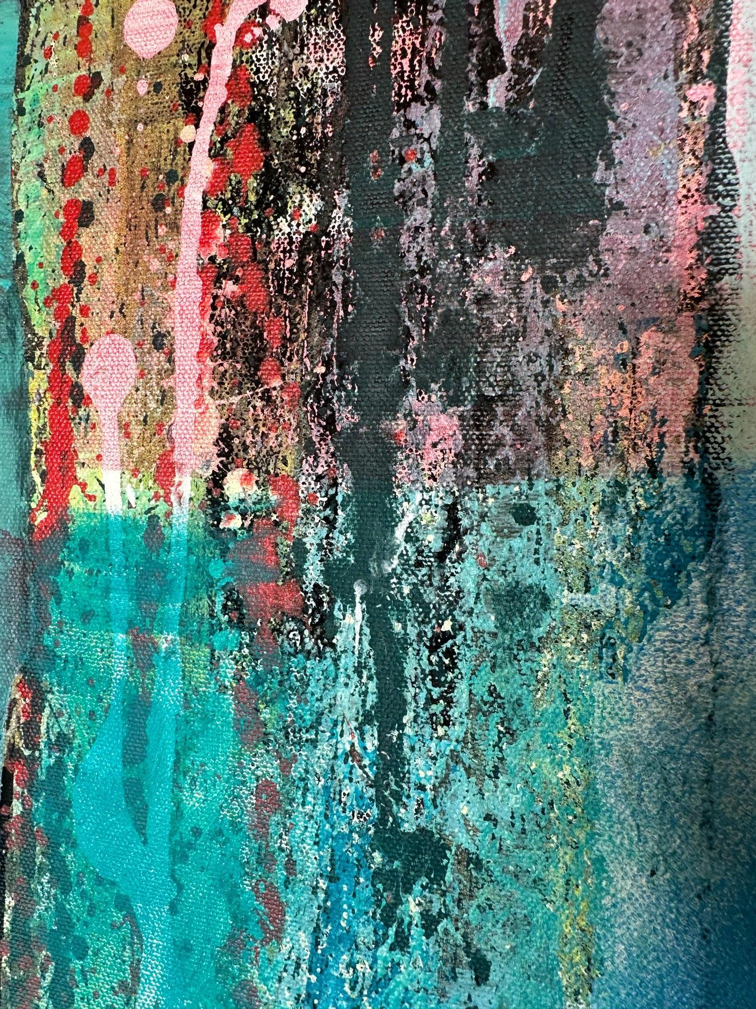 Rythme 1 - Oya Bolgun - Pittura astratta - Tecnica mista in vendita 3