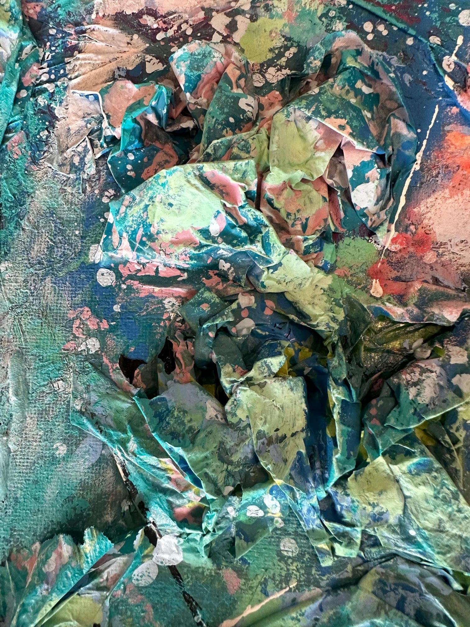 Rythme - Oya Bolgun - Abstract Painting - Mixed media For Sale 2