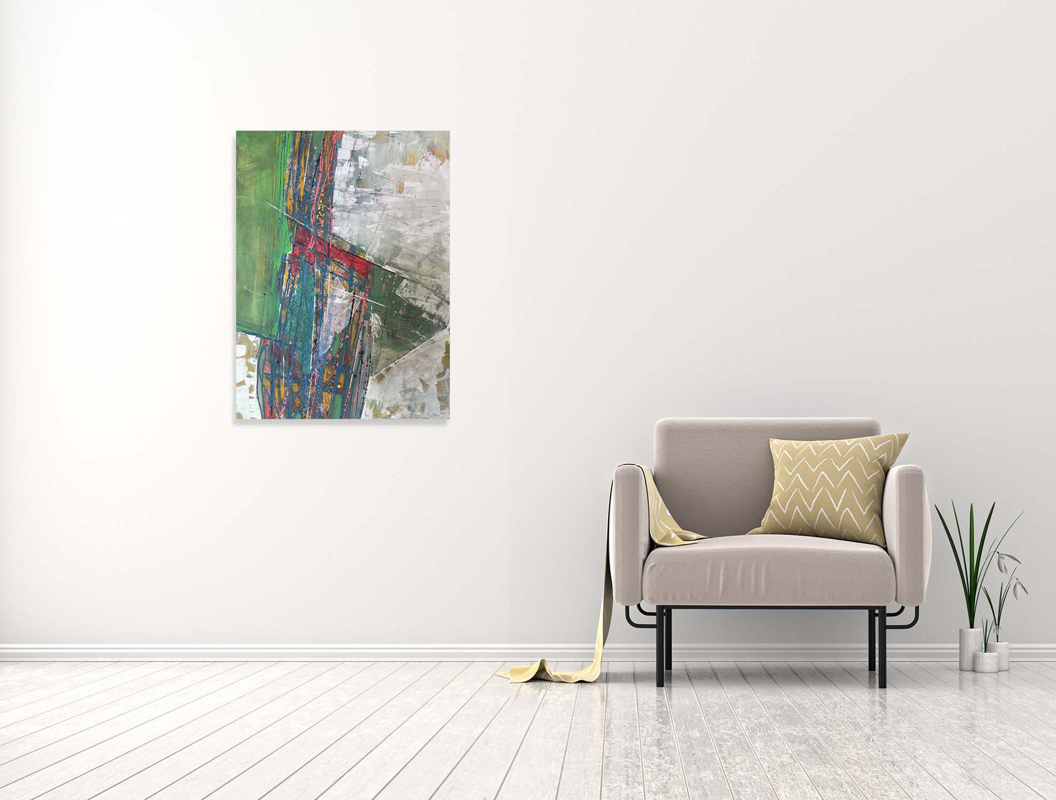 Ricerca - Oya Bolgun - Pittura astratta - Tecnica mista in vendita 1