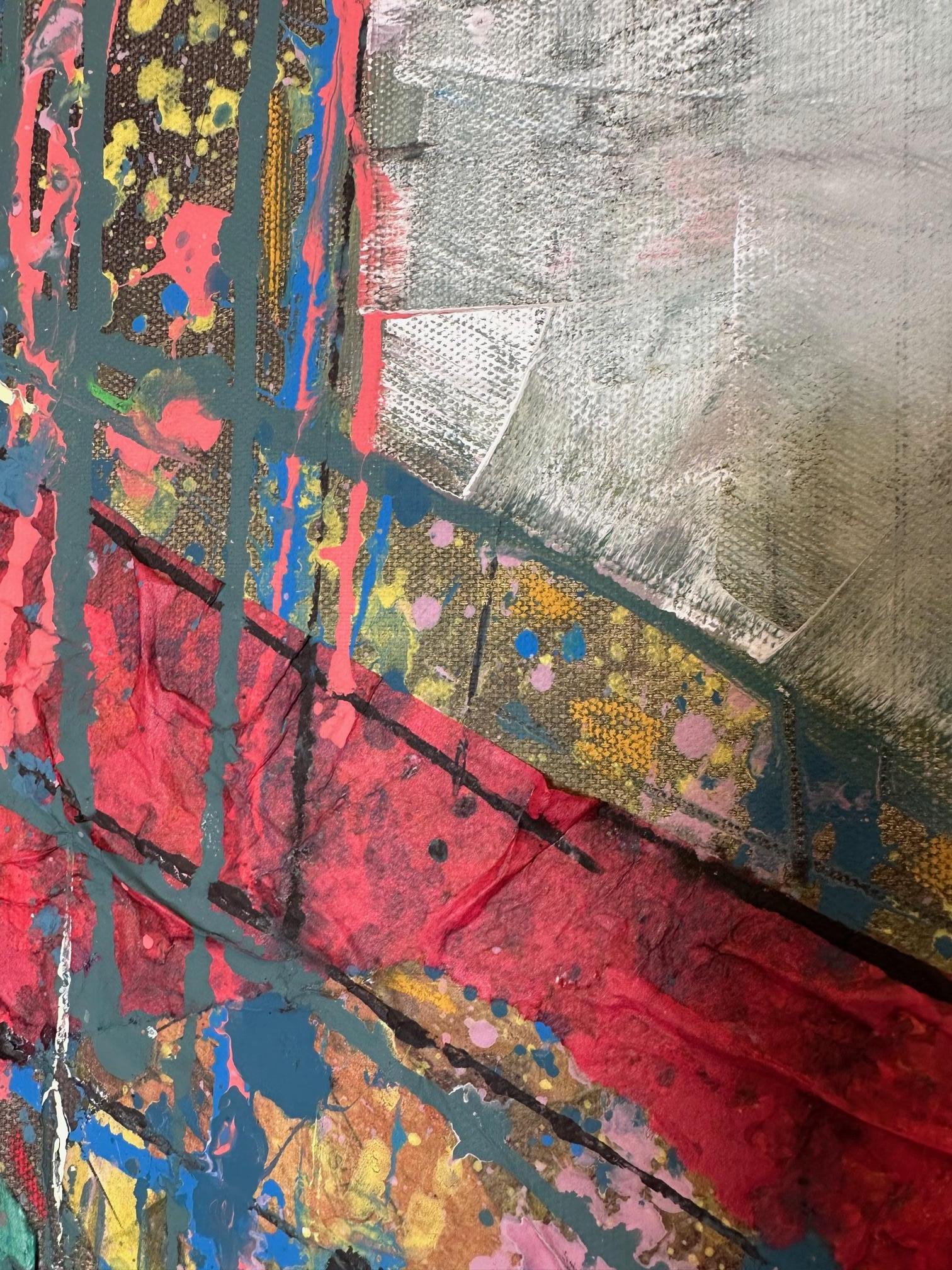Ricerca - Oya Bolgun - Pittura astratta - Tecnica mista in vendita 2