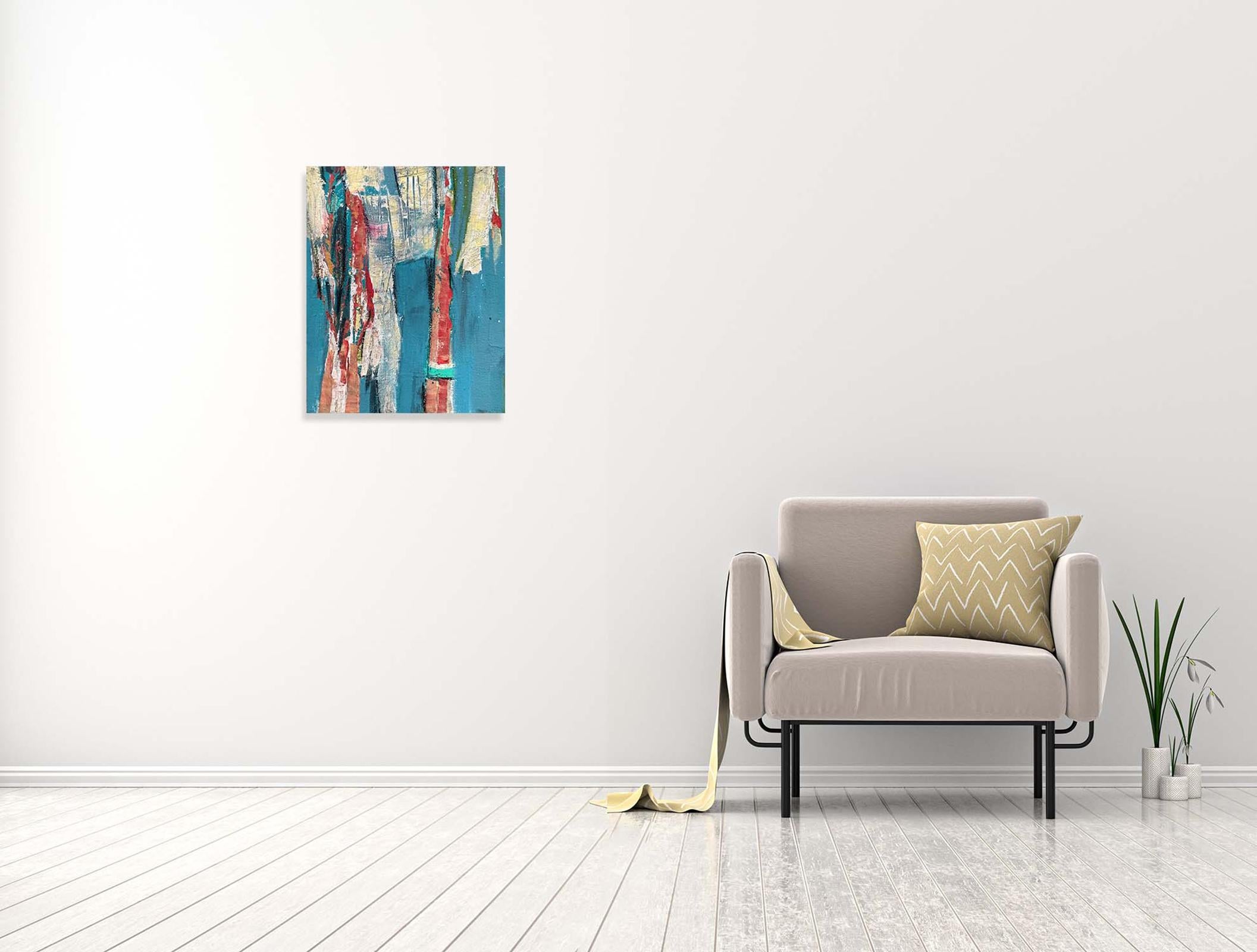 Serenità - Oya Bolgun - Pittura astratta - Tecnica mista in vendita 1